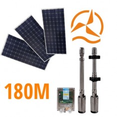 Kit solaire complet pompage 180 mètres 48-72 Volts 400-500 Watts