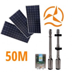 Kit solaire complet pompage 50 mètres 24-48 Volts 160 Watts
