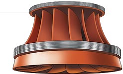 Energiedouce - Illustration hélice d'une hydro-turbine électrique Francis